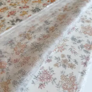 Lyocell avec lin et soie Retro Flowers design E