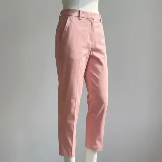 Cotton fabric TWILL Mango olive pink