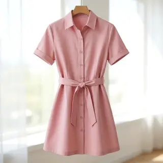 Cotton fabric TWILL Mango olive pink