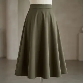 Cotton fabric TWILL Mango olive green