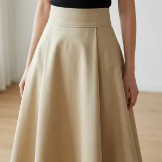 Cotton fabric TWILL Mango light sand