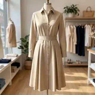 Cotton fabric TWILL Mango light sand