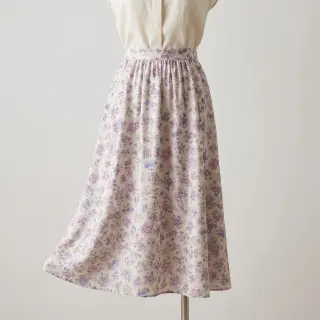 Lyocell avec lin et soie Retro Flowers design C
