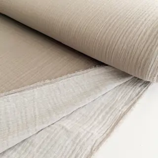 Double gauze/muslin DOUBLE FACE pebble