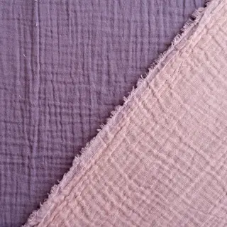 Double gauze/muslin DOUBLE FACE lavender