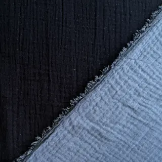 Double gauze/muslin DOUBLE FACE marine