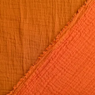 Double gauze/muslin DOUBLE FACE brick