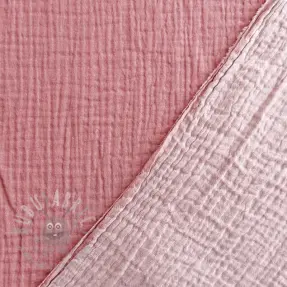 Double gauze/muslin DOUBLE FACE lilac