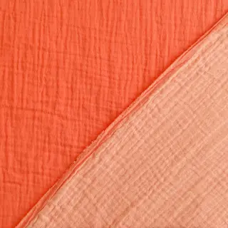 Double gauze/muslin DOUBLE FACE peach