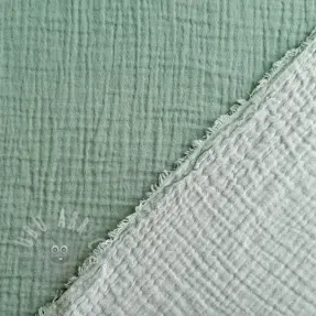 Double gauze/muslin DOUBLE FACE light mint