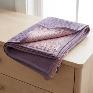 Double gauze/muslin DOUBLE FACE lavender