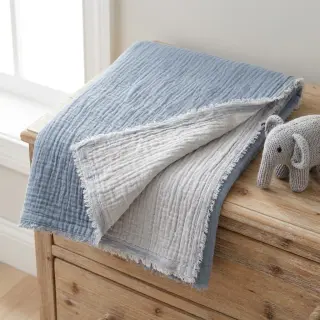Double gauze/muslin DOUBLE FACE light jeans