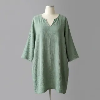 Double gauze/muslin DOUBLE FACE light mint
