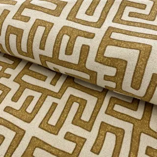 Decoration fabric RAFFIA ocre