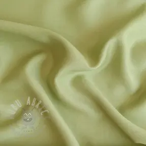 Linen viscose BUBBLY lime cream