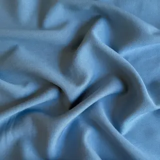Linen viscose BUBBLY old blue