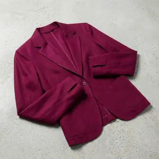 Linen viscose BUBBLY brom beere