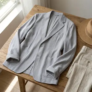 Linen viscose BUBBLY light grey