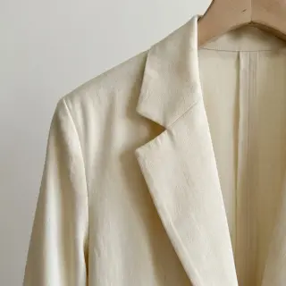 Linen viscose BUBBLY ecru