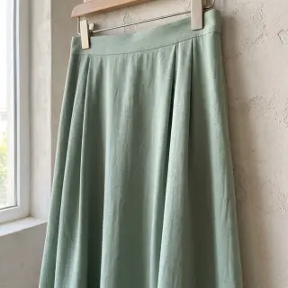 Linen viscose BUBBLY light mint