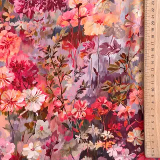 Viscose RAYON POPLIN Blossoms design A