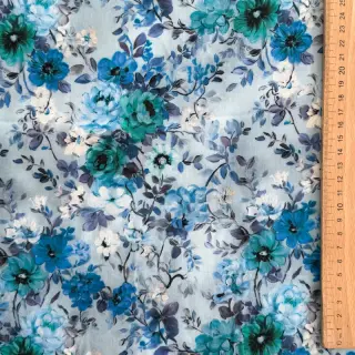 Viscose RAYON POPLIN Flower sea design D