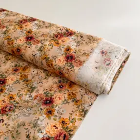 Viscose RAYON POPLIN Flower sea design E