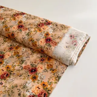 Viscose RAYON POPLIN Flower sea design E