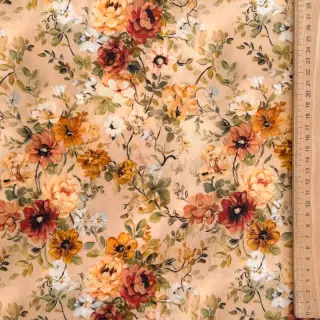 Viscose RAYON POPLIN Flower sea design E