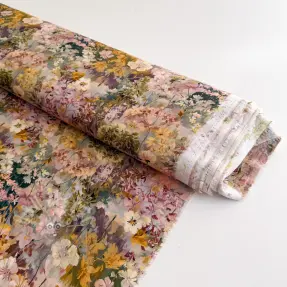Viscose RAYON POPLIN Blossoms design B