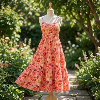 Viscose RAYON POPLIN Fruity design B