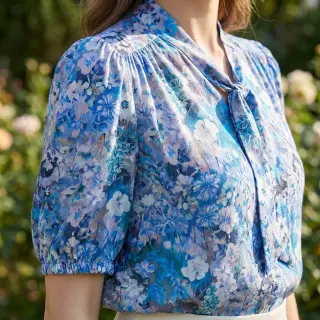 Viscose RAYON POPLIN Blossoms design C