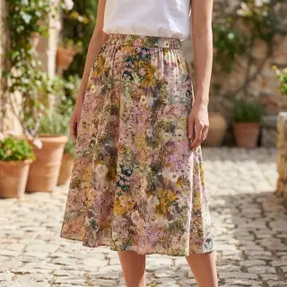Viscose RAYON POPLIN Blossoms design B