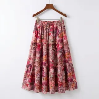 Viscose RAYON POPLIN Blossoms design A