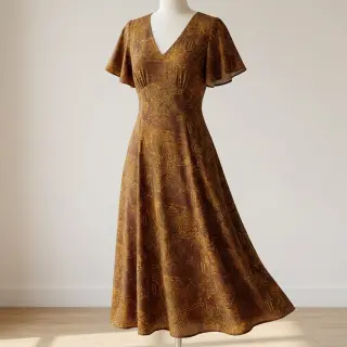 Viscose RAYON POPLIN Flow design C