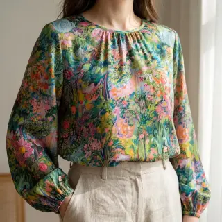 Viscose RAYON POPLIN Eve design B