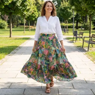 Viscose RAYON POPLIN Eve design B