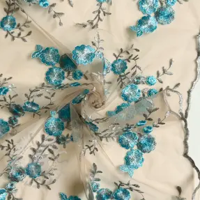 Tulle netting Big flowers