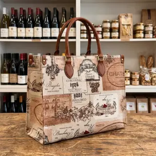 Decoration fabric Linenlook Wine label box
