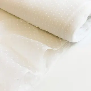 Tulle netting DOTS off white