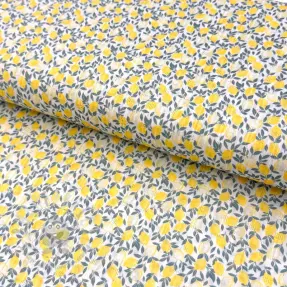 Cotton fabric DOBBY Lemons digital print