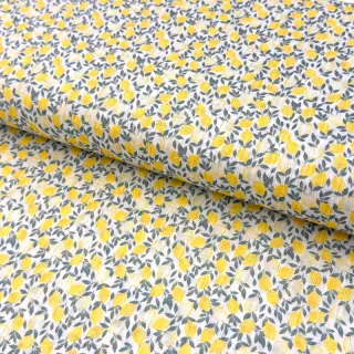 Cotton fabric DOBBY Lemons digital print