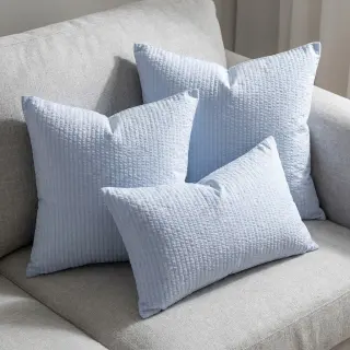 Cotton fabric BUBBLE dusty blue