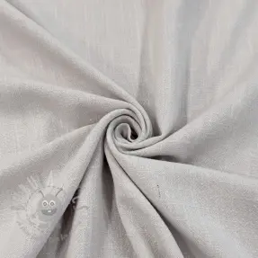 Linen viscose WASHED light grey