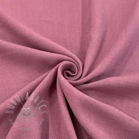 Linen viscose WASHED old pink