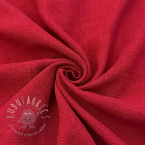 Linen viscose WASHED dark red