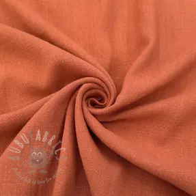 Linen viscose WASHED terracotta
