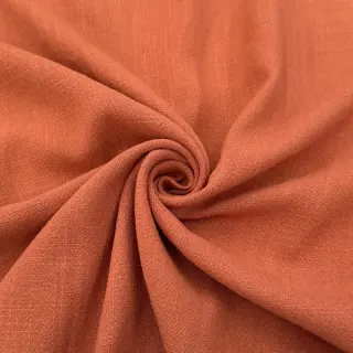 Linen viscose WASHED terracotta