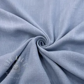 Linen viscose WASHED blue