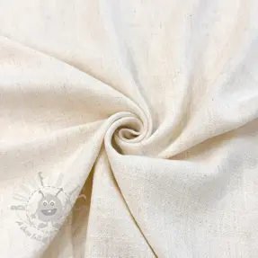 Linen viscose WASHED light beige